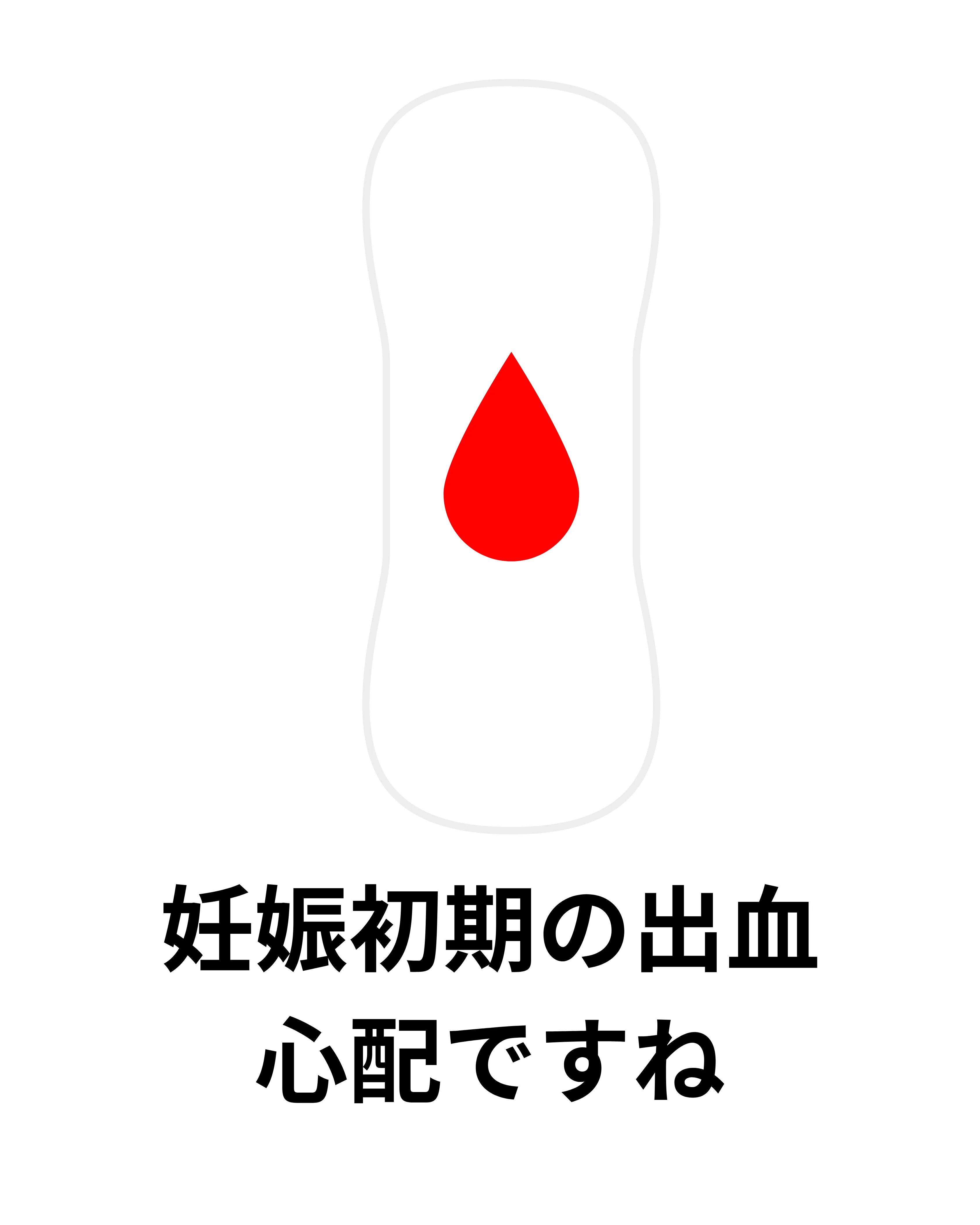 妊娠初期の出血で相談先に迷う方への解説イラスト