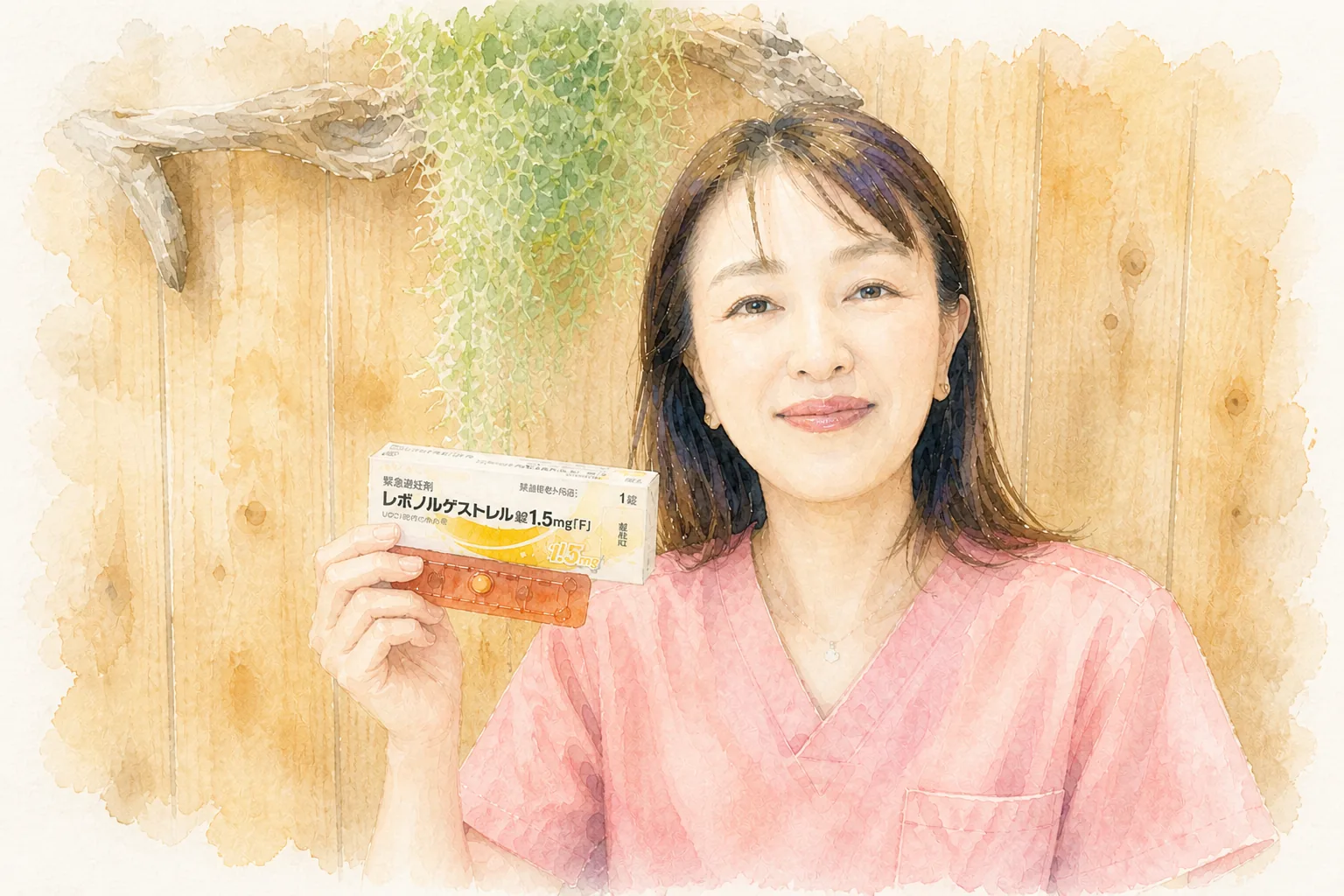 アフターピル（緊急避妊薬）の解説イラスト