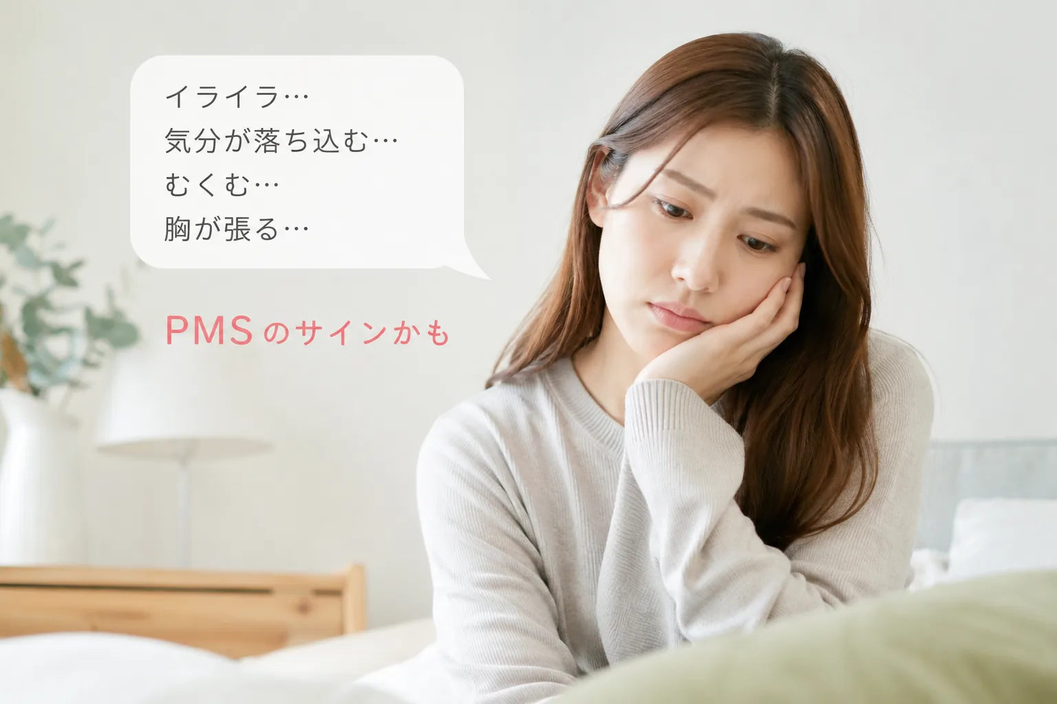 PMS・PMDD（月経前症候群）の解説イラスト