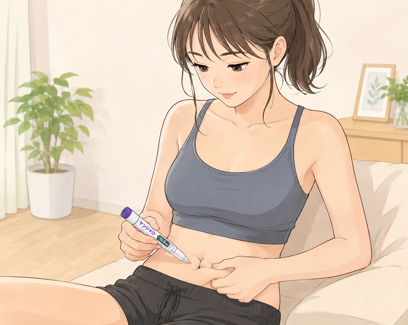 メディカルダイエット（GLP-1製剤・マンジャロ）と低用量ピル併用の注意点・体重と妊娠のしやすさに関する解説図